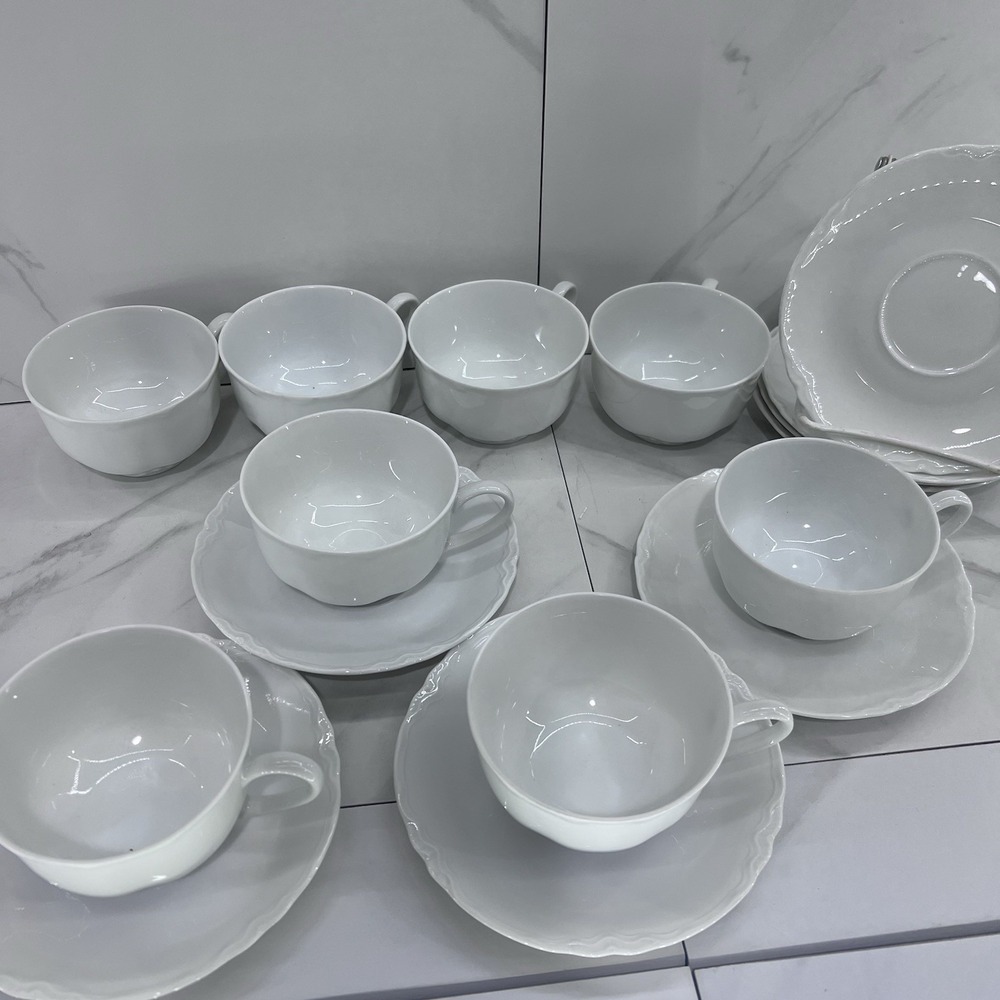 (8) Hutschenreuther Germany Racine MCM Coffee Tea Cup (2x3.5") & Saucer (6") - Picture 2 of 5